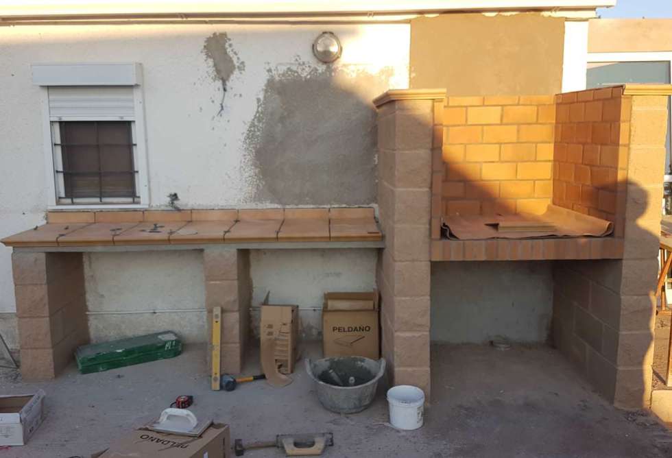 Construcción barbacoa