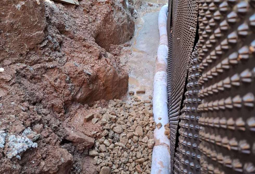 Impermeabilización muro garaje